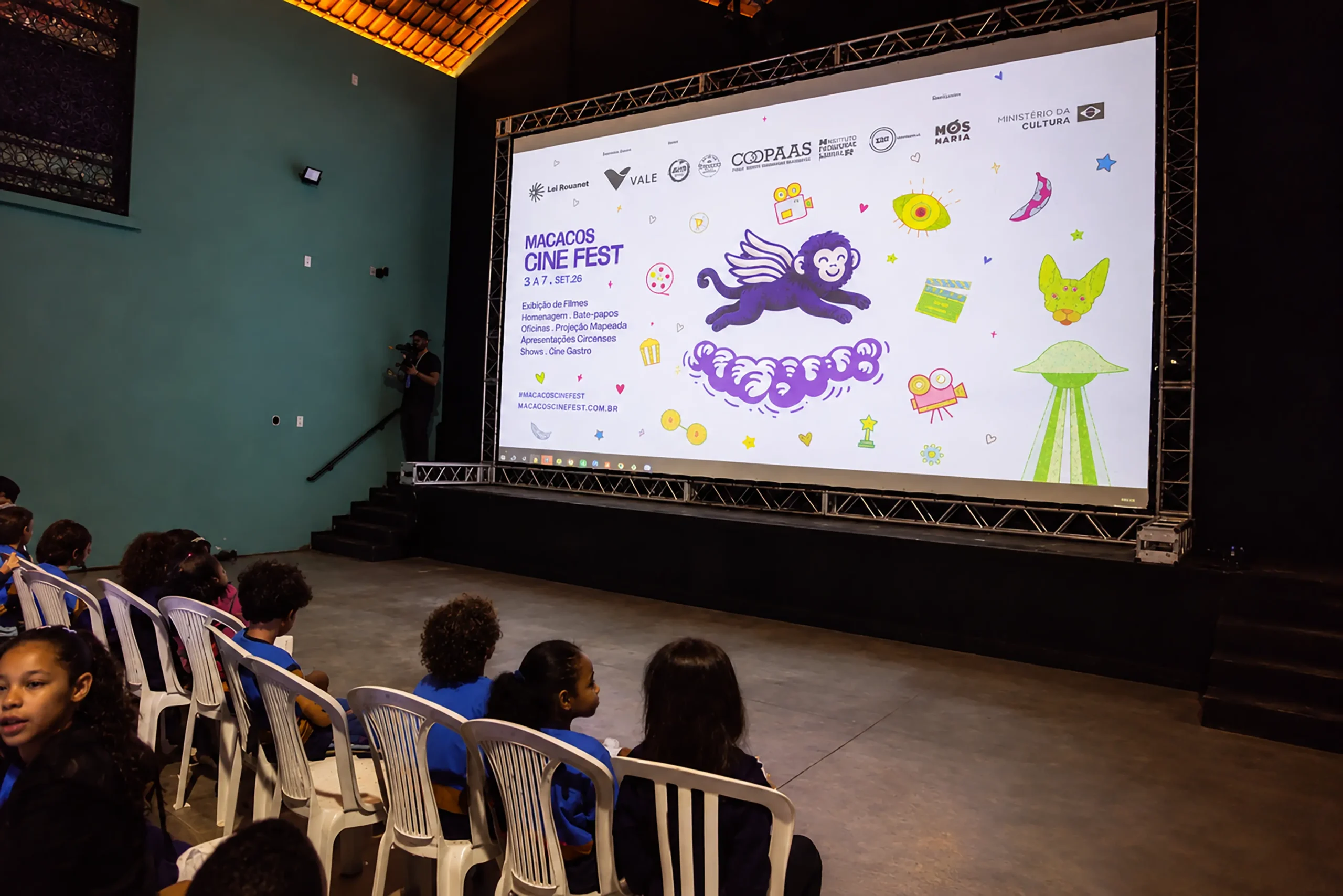 Cine Macacada - Sessão Escola 1 - Macacos Cine Fest / Foto: Luiza Wollny - Divulgação