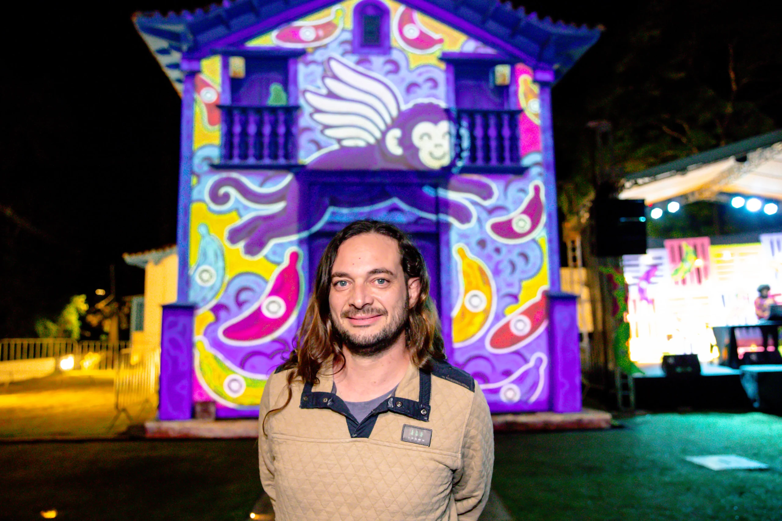 VJ BAH, Projeção Mapeada - Macacos Cine Fest / Foto: Luiza Wollny - Divulgação