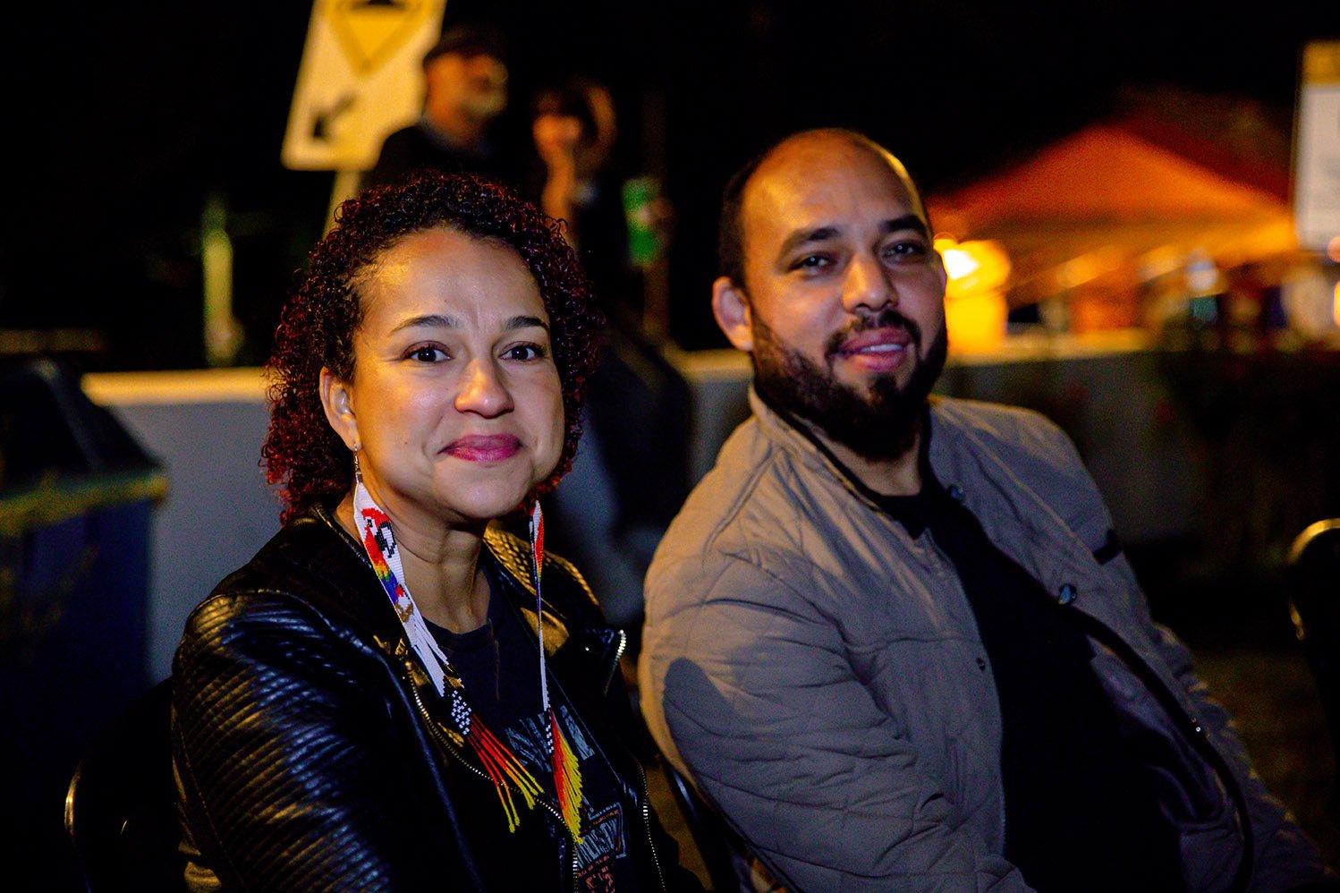 Ludmila Helen Pereira da Cruz e Wellington Vaz Ferreira (empresários em Macacos) na Cerimônia de Abertura do Macacos Cine Fest / Foto: Luiza Wollny - Divulgação
