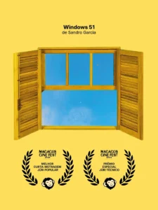 MELHOR CURTA-METRAGEM JÚRI POPULAR e PRÊMIO ESPECIAL JÚRI TÉCNICO - Windows 51de Sandro Garcia / Macacos Cine Fest